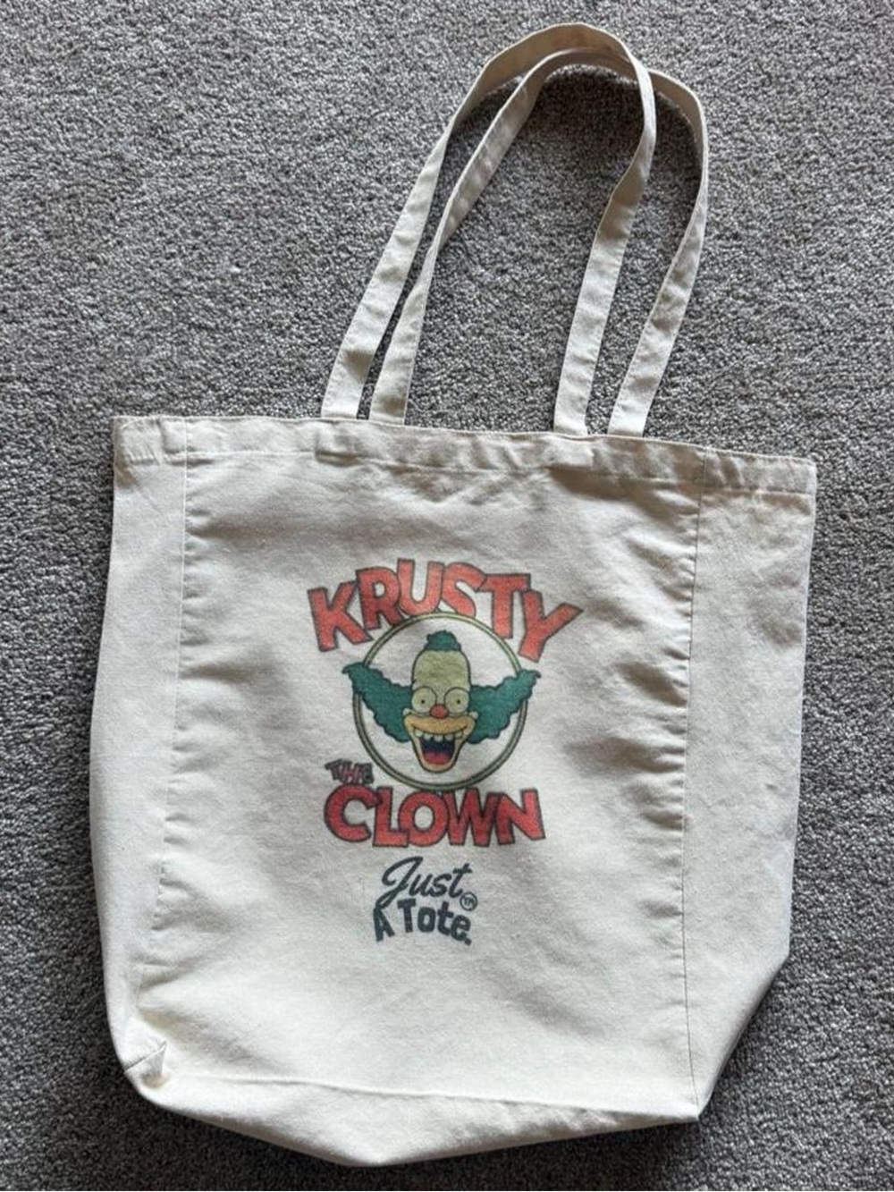 krusty the clown jumbo tote bag π€‘